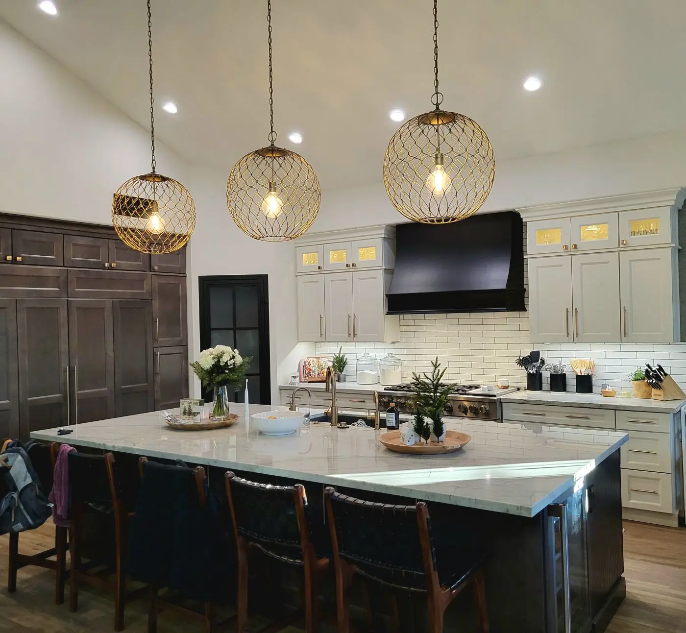 Kitchen Remodel, Accent Wall, and Stair Railing – finished result